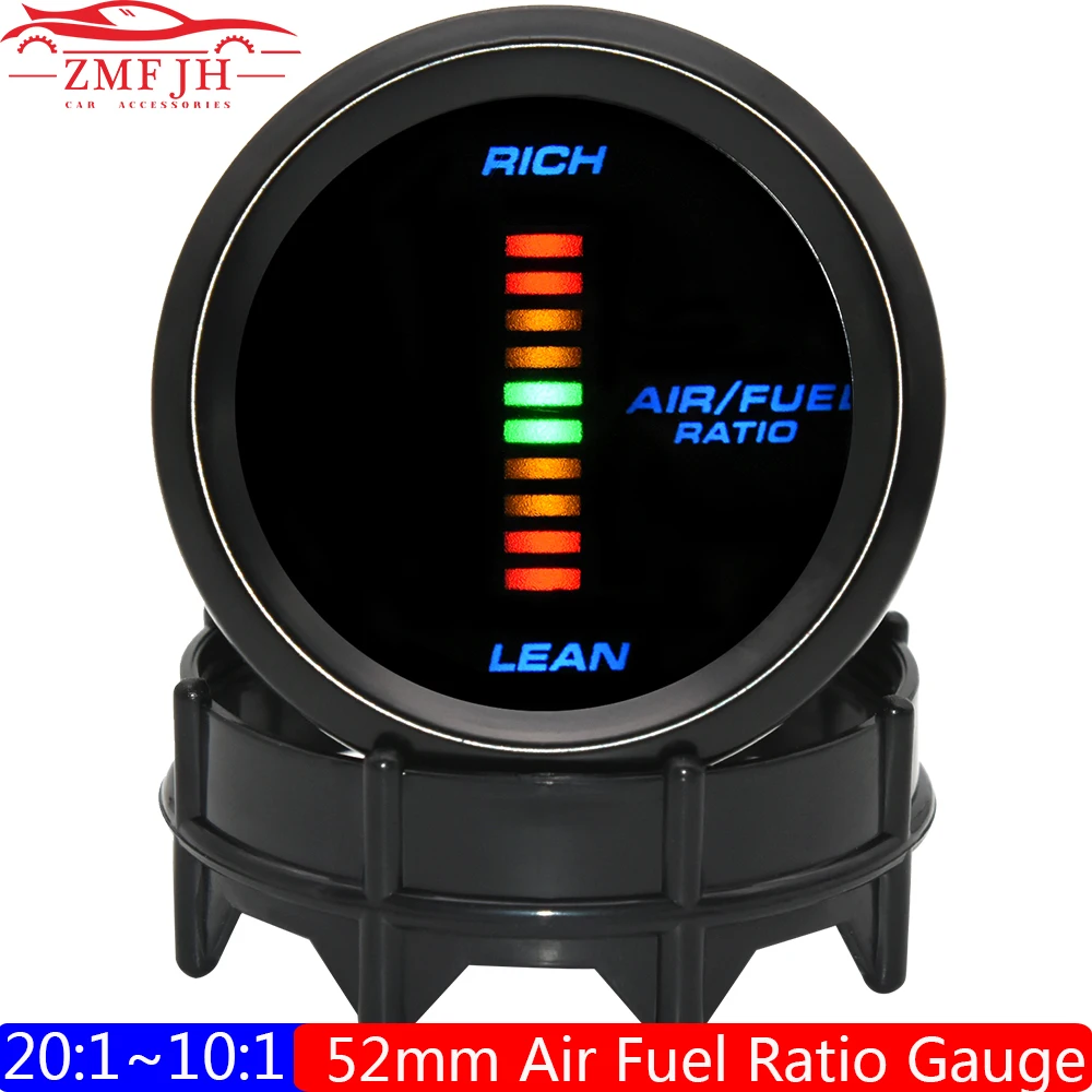 

2" 52mm Air Fuel Ratio Gauge 20:1~10:1 Auto Car AFR Meter Narrowband Oxygen Sensor OEM 0258006028 for All Gasoline Car 12V