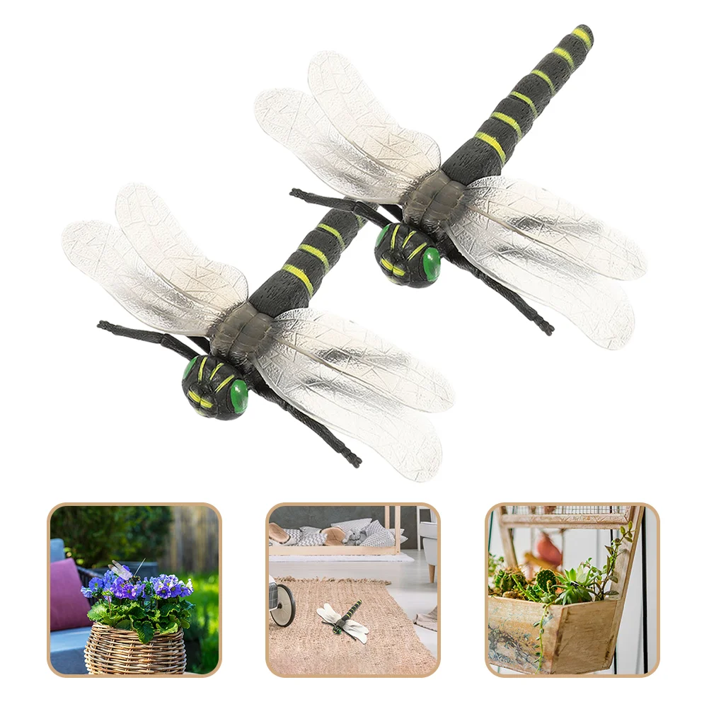 

Outdoor Hanging Wall Decor Sculptures Simulation Dragonfly Tabletop Fake Plaything