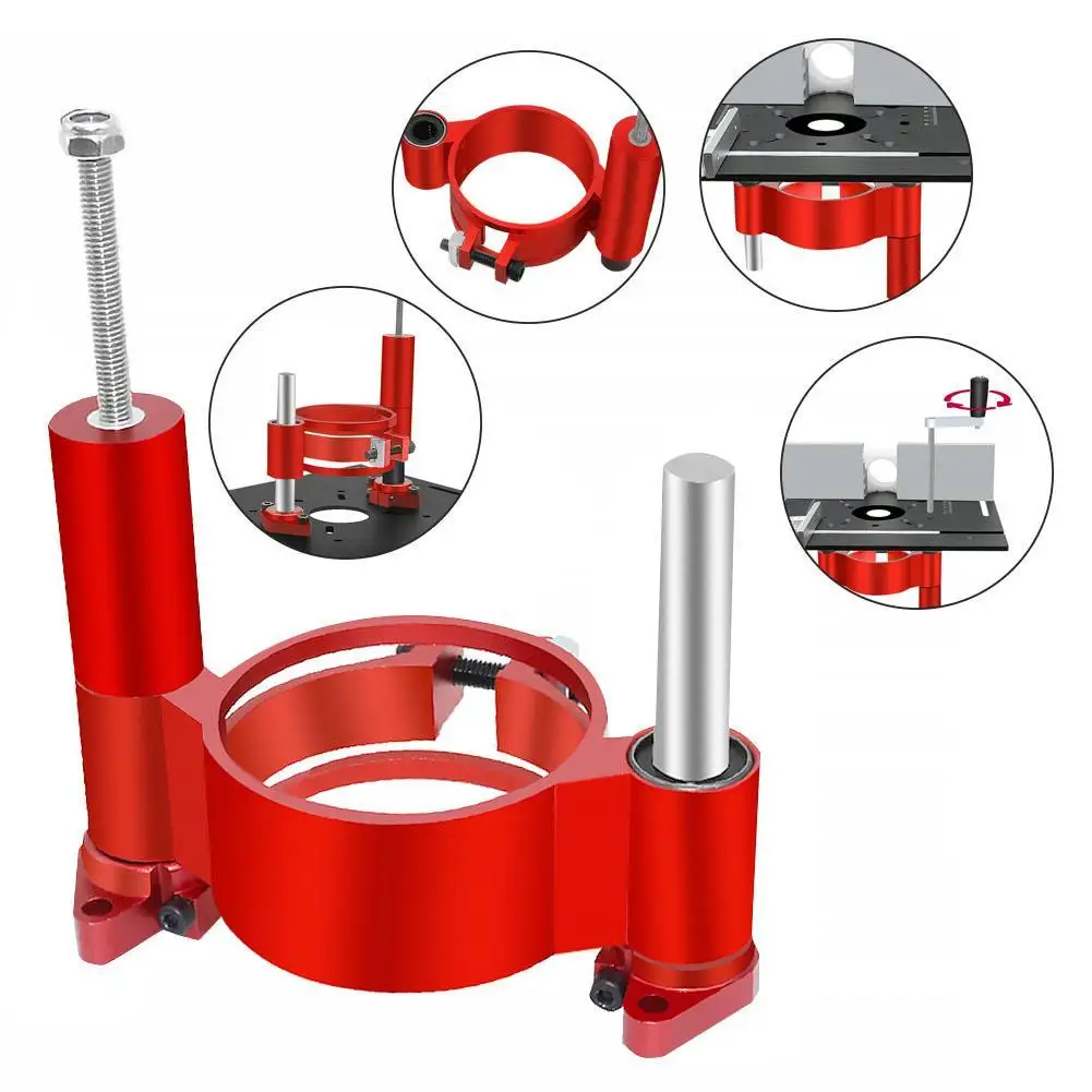 Table Insert Plate Wood Milling Flip Board With 47mm Lifting Base For 63.8-65mm Diameter Motors Engraving Trimming Machine Tools