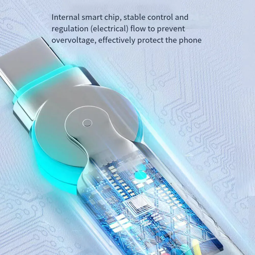 180 вращающийся плетеный USB-кабель для передачи данных мобильного телефона из