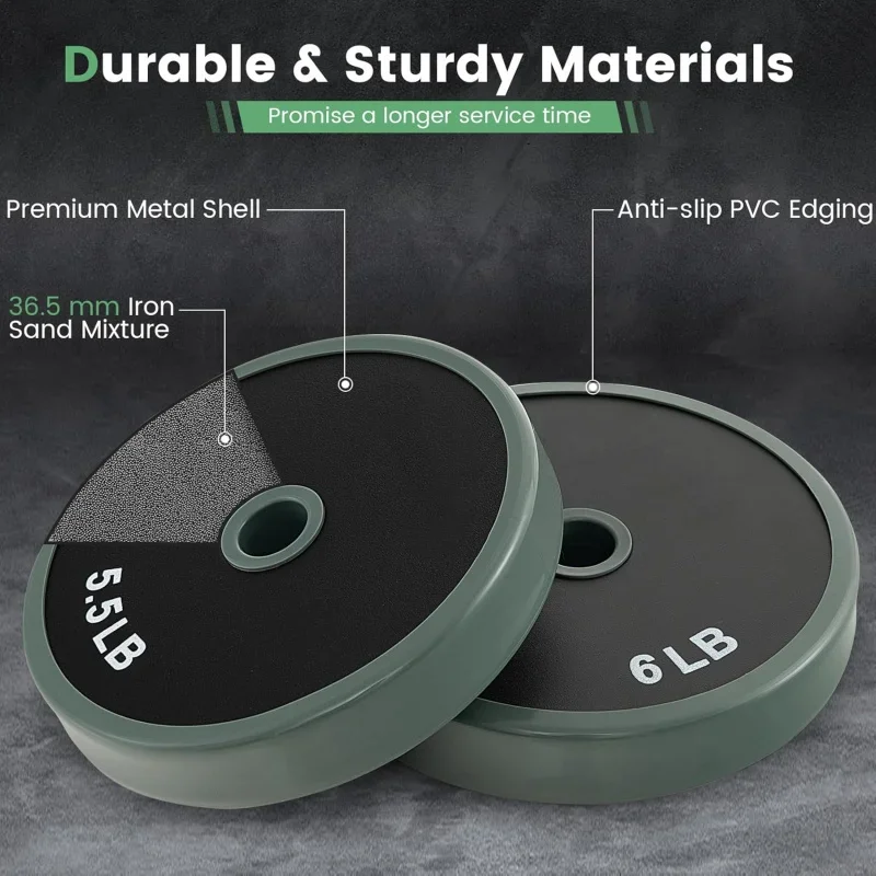 Регулируемые гантели GYMAX набор свободных весов 4 в 1 с разъемом 92/47 фунтов