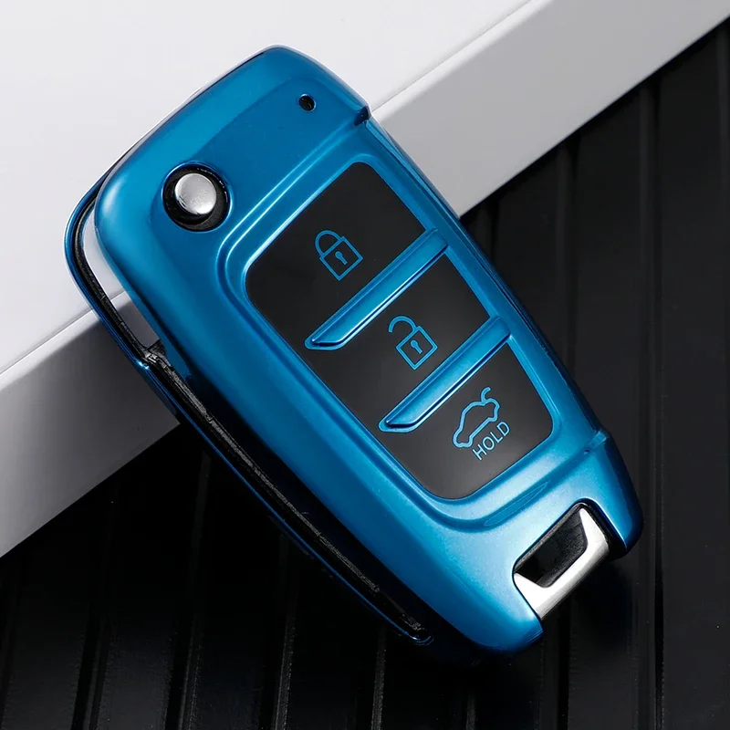 

Чехол-накладка для автомобильных ключей, для Hyundai Solaris 2 Elantra i30, i35, i40, Tucson, Kona, Azera, ТПУ