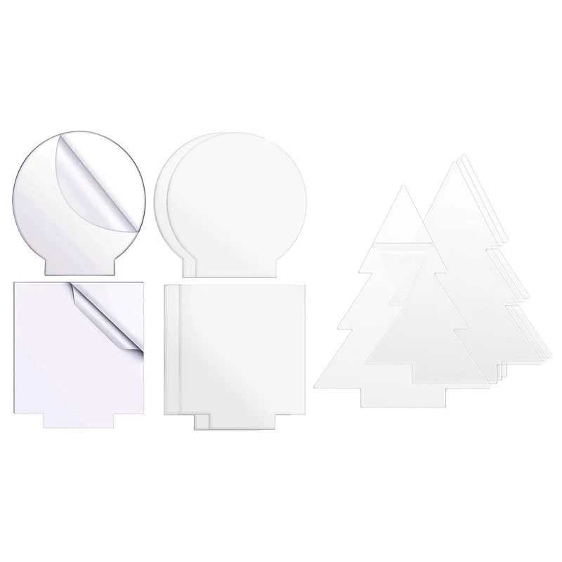 

10PCS Acrylic Sheets For Light Base Clear Cast Board For LED Light Base Table Sign DIY Display Project