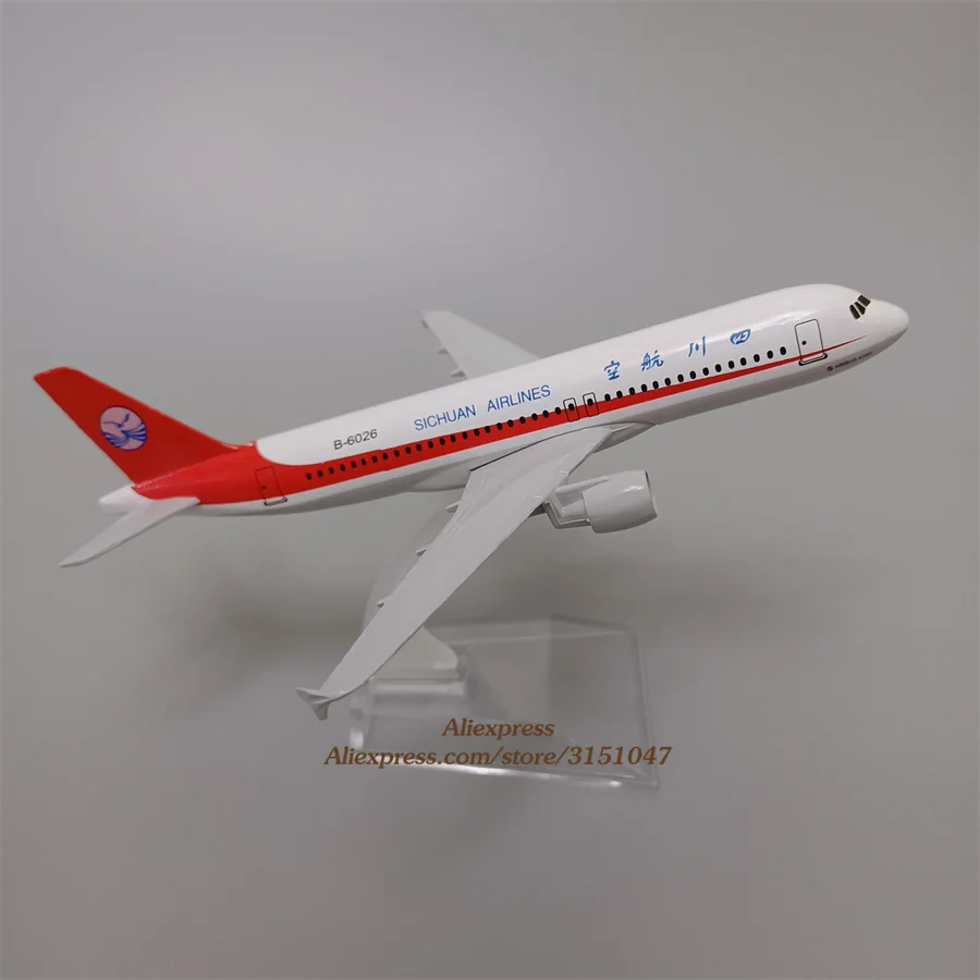 Модель самолета 16 см из металлического сплава China Sichuan Airlines аэробус 320 A320 модель