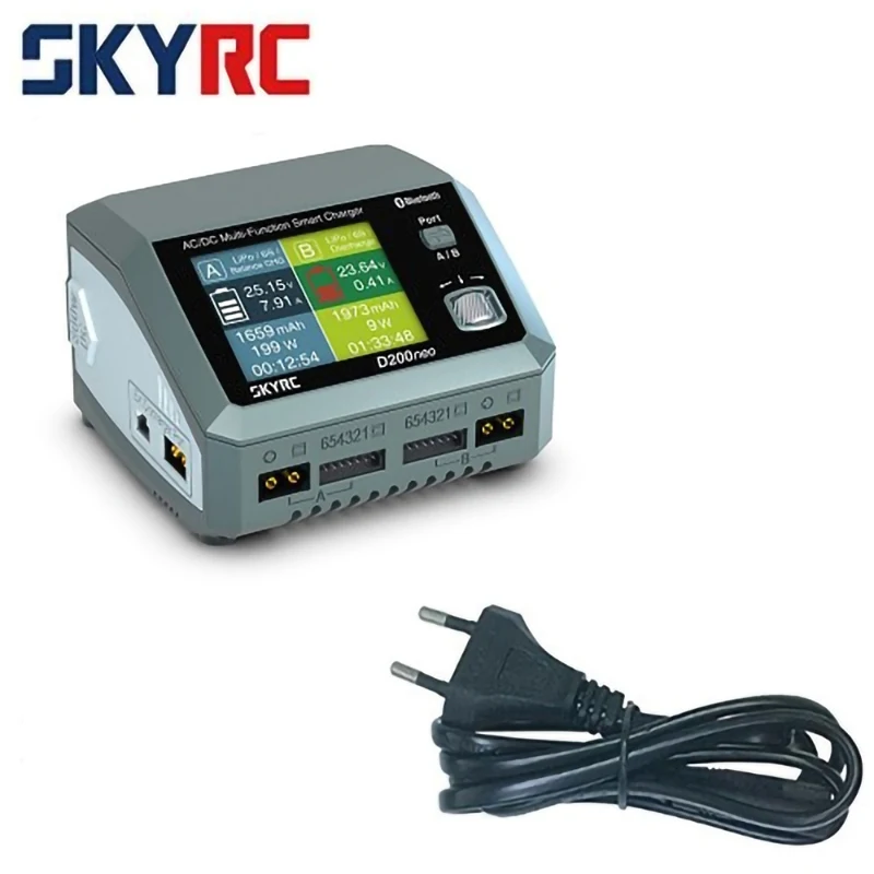 

SKYRC D200NEO AC200W DC800W 20A*2 PD3.0 Dual Channel Lipo Charger for 1-6S LiPo Battery - US Plug