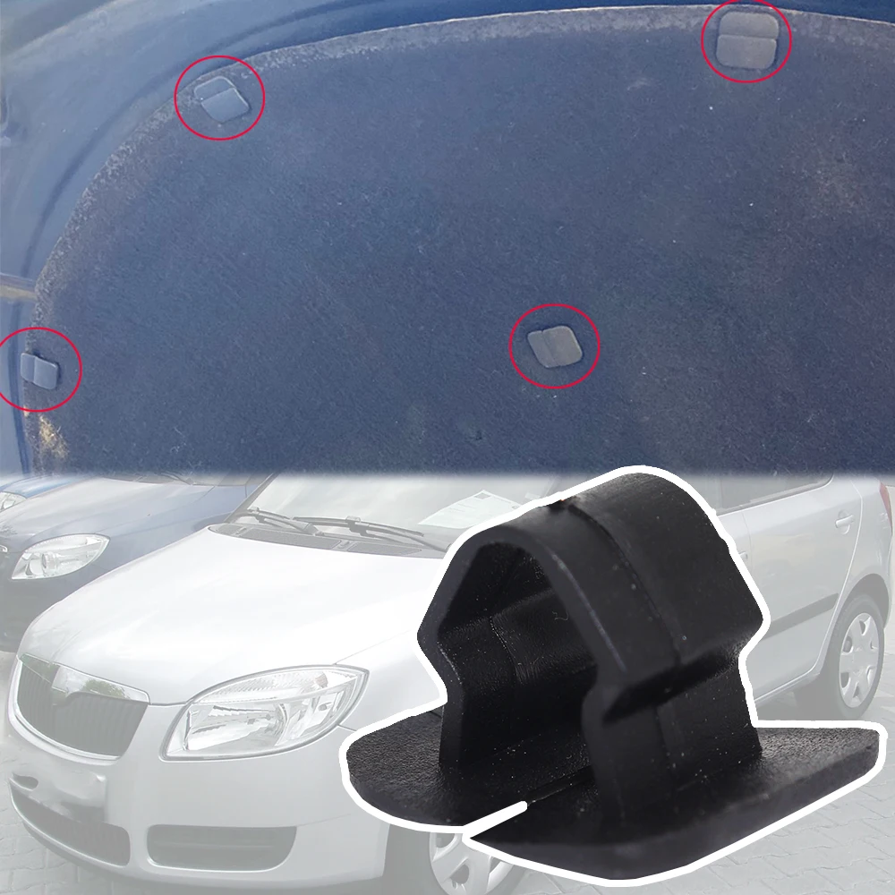 

20Pcs For SKoda Fabia MK2 MK3 5J NJ 2007 - 2020 2009 2010 2011 2012 2015 2018 Engine Hood Soundproof Clip Sound Insulation Rivet