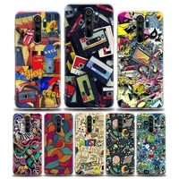 clear phone case for redmi 10c note 11 11s 11t 10 10s 9 9s 8 8t 7 pro 5g 4g plus soft silicone case cover luxury collage art