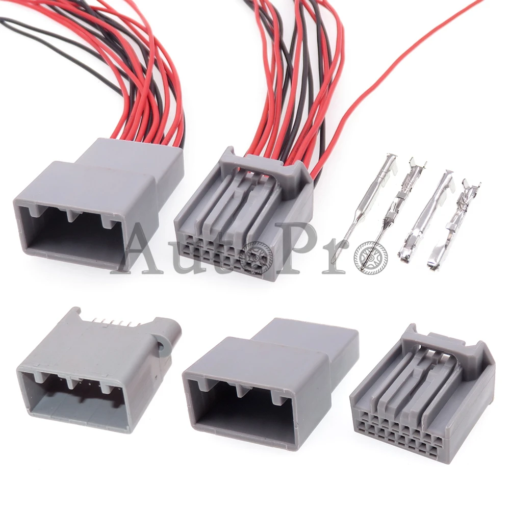 1 комплект, 16 отверстий, автомобильный инструмент хоста навигации, незапечатанный разъем PCB для Honda MX34016SF1 MX34016PF1, автомобильный жгут проводов, гнездо