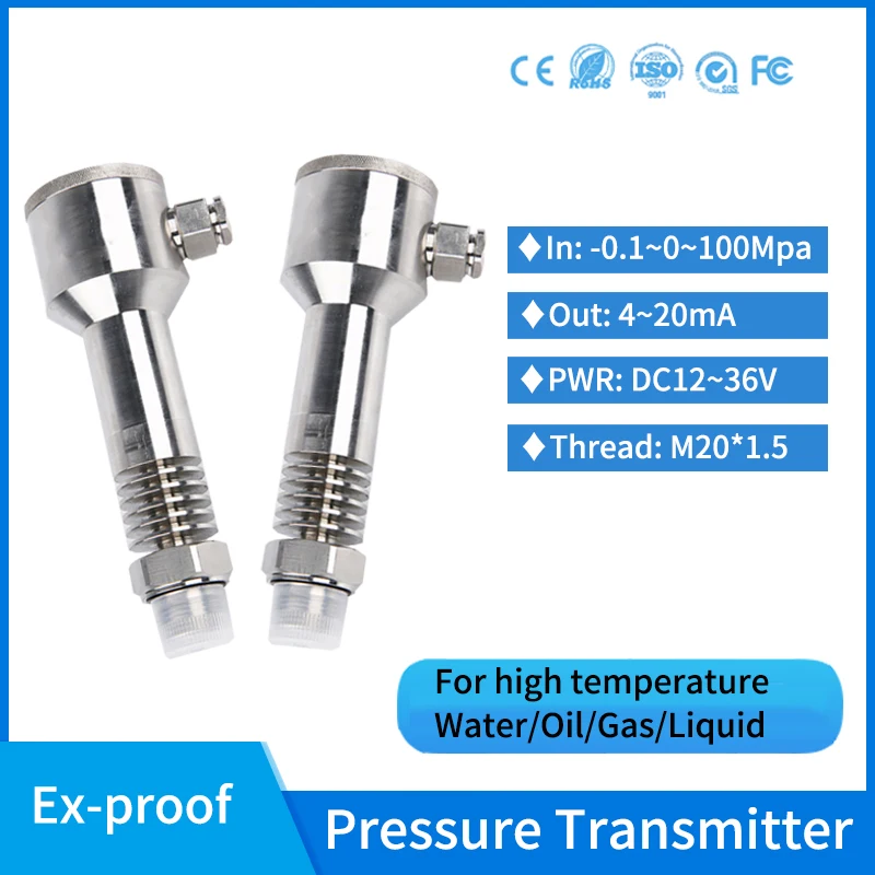 

High Temperature Industry Anti-explosion Hydraulic Pressure Sensor Explosion-proof Oil Fuel Tank 4-20mA Pressure Transmitter