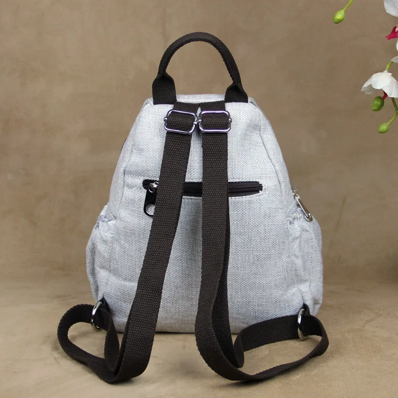 Женский китайский льняной рюкзак Повседневная Ретро сумка через плечо с