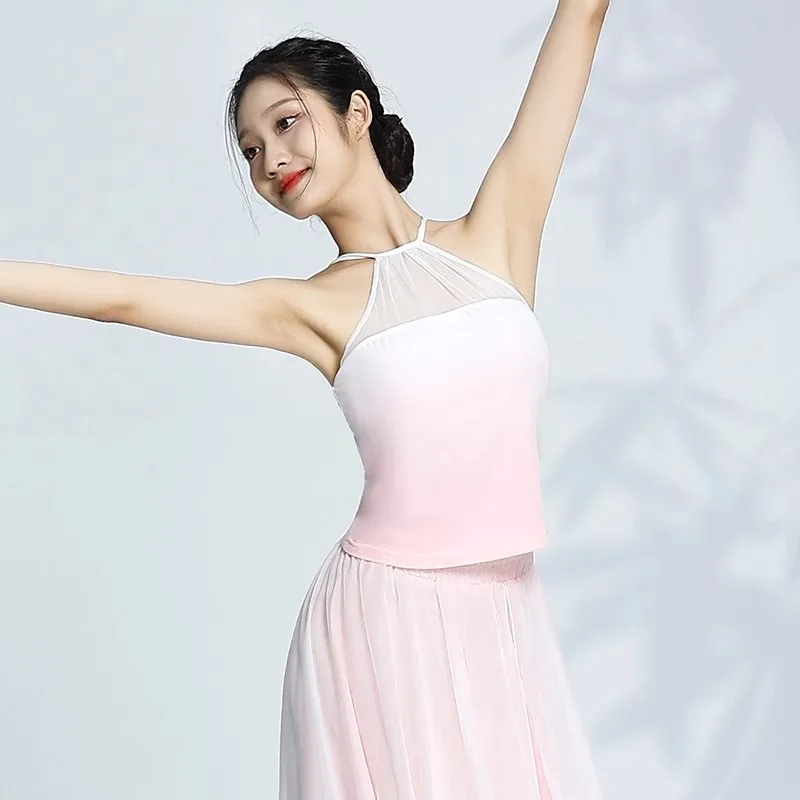 

Dance Protagonist Classical Dance Original Halter Halter Adult Dance Dress Vest Training Dress Flowing Inside The Costume