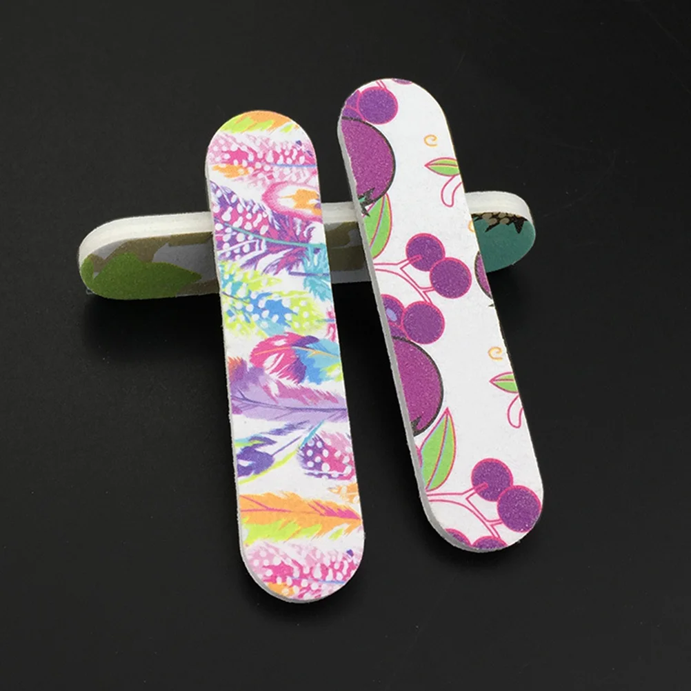 

100 шт., двусторонние мини-пилки для ногтей