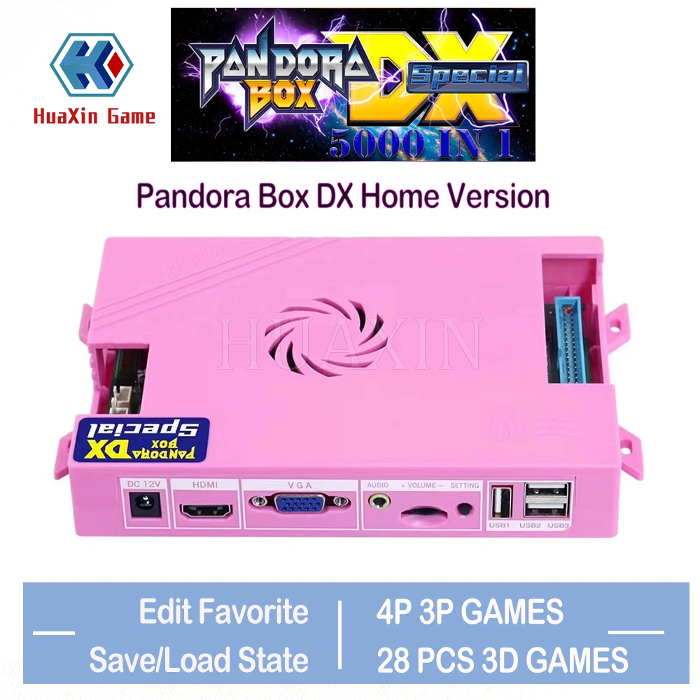Pandora Box DX Special Family Version 5000 in 1 arcade game board vga cga HD crt can add FBA MAME PS1 SFC SNES FC MD 3d tekken