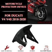 for ducati panigale v4 v4s motorcycle abs carbon fiber front and rear mudguard splash guard 2018 2019 2020