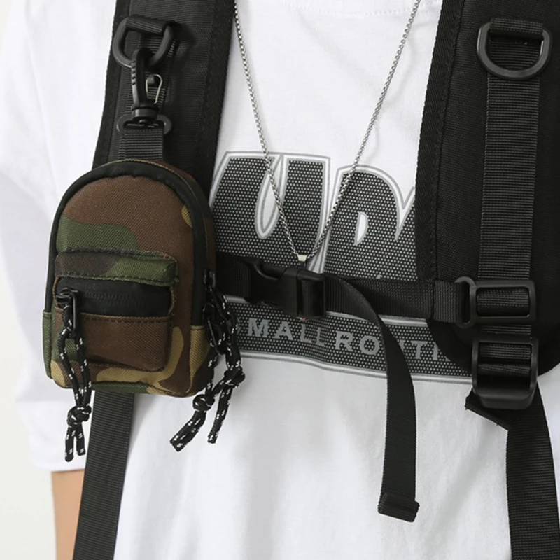 

Миниатюрный рюкзак с подвеской, модная мужская нагрудная Сумка-слинг через плечо, Повседневная дорожная сумочка