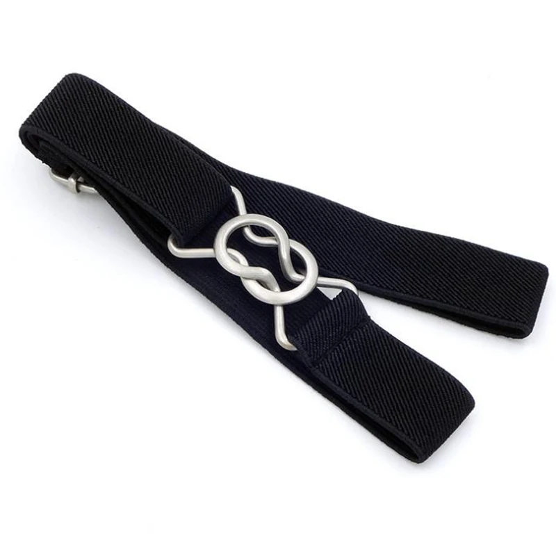 

Simple Boys And Girls Belt 8 Shape Buckle Elastic Children Elastic Belt Casual Belts Clothing Accessories