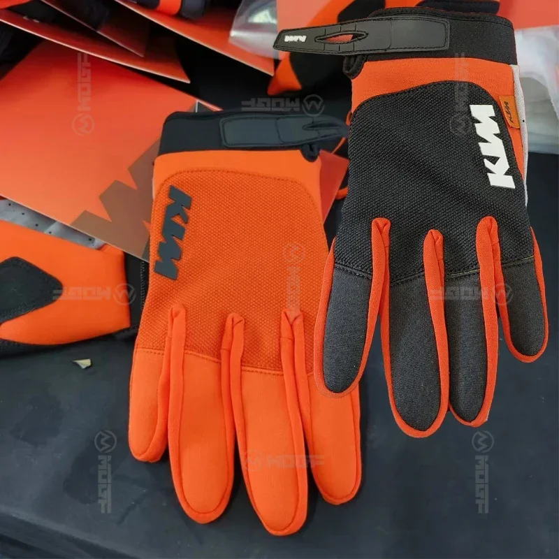 Мотоциклетные Перчатки для сенсорных экранов оранжевые/черные мотоциклетные