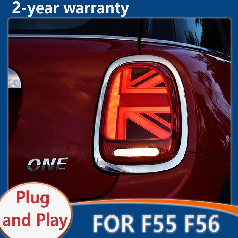 

Задний фонарь для MINI COOPER F55, светодиодный задний фонарь 2014-2019 F56 F57, задний фонарь с динамическим сигналом, стоп-сигнал, задние автомобильные а...