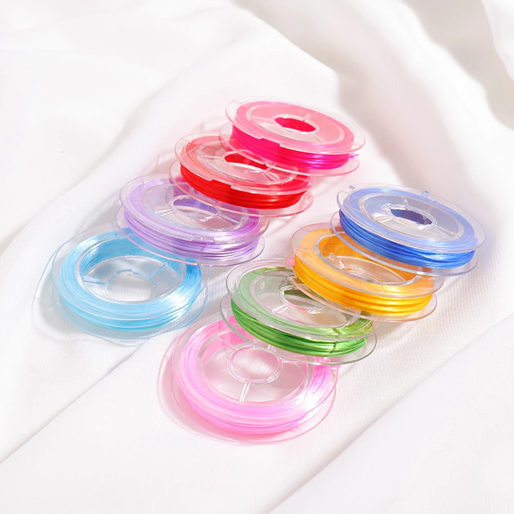 

10Meter/Roll Strong Clear Crystal Elastic Stretchy String Wire DIY Necklace Bracelet Beading Cord Jewelry Making