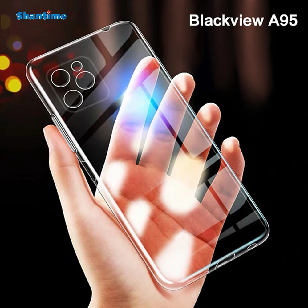 

For Blackview A95 Case Ultra Thin Clear Soft TPU Case Cover For Blackview A95 Couqe Funda 6.53 inch