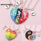 Лидер продаж, модное ожерелье с кулоном в виде милой подруги, влюбленной пары, 2 шт.компл., бижутерия в виде разбитого сердца для друзей