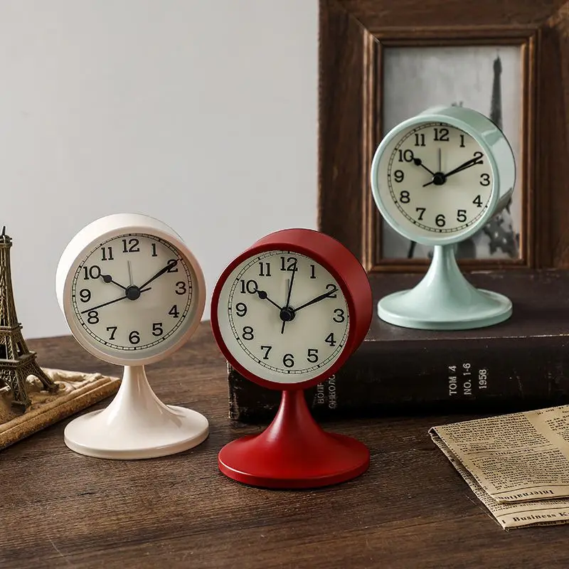 

Будильник бесшумный для студентов простой в скандинавском стиле для общежития прикроватный маленький будильник домашние персонализированные настольные часы