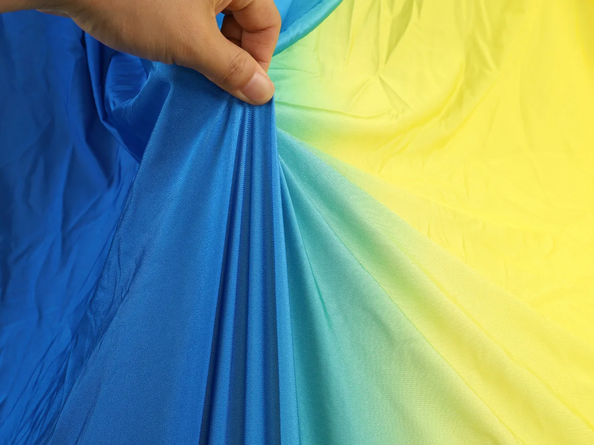 Трикотажная спандекс Омбре ткань для танцев платье спортивная одежда йоги