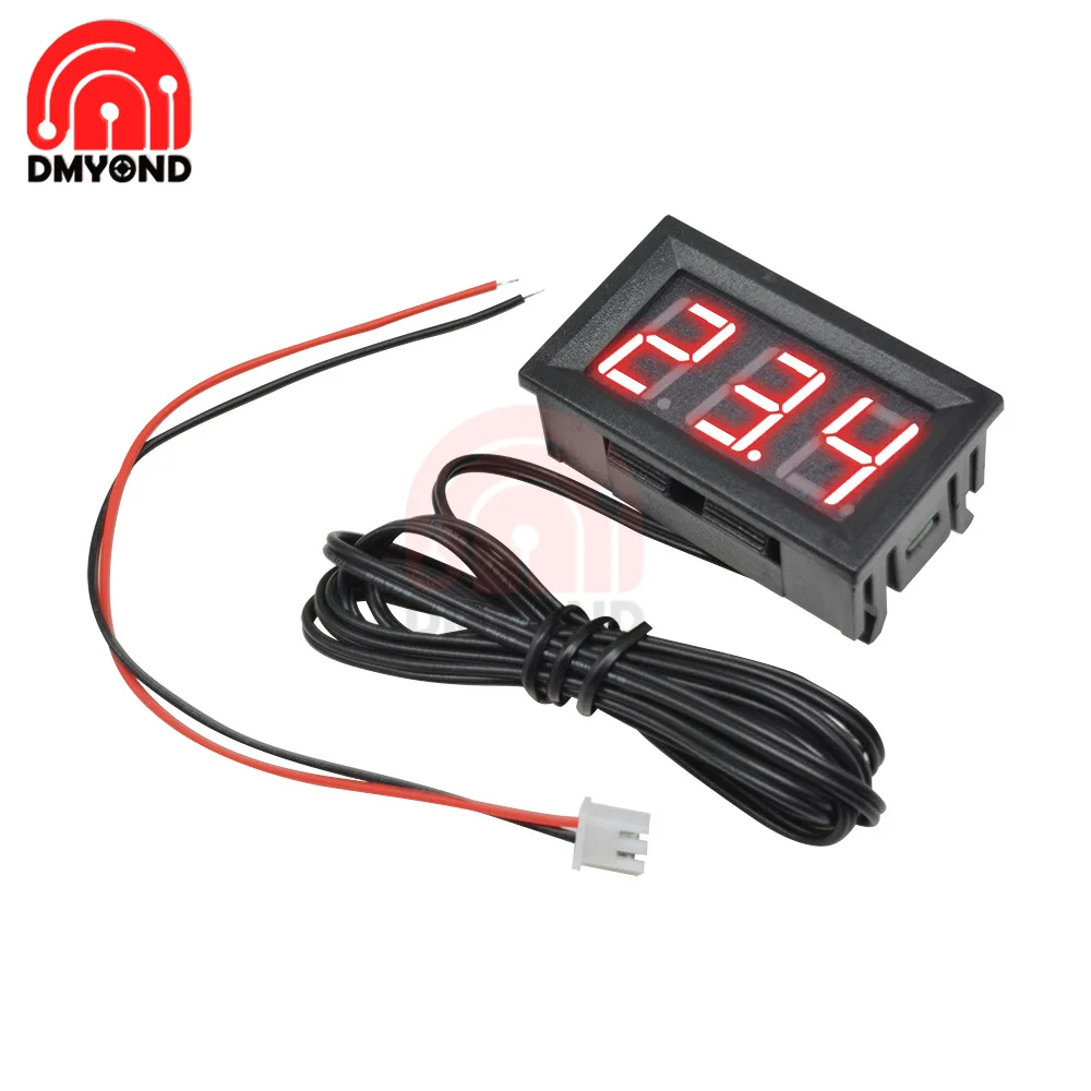 

Temperature Sensor Module Meter Detector With Sensors Probe DC 5-12V 0.56" Thermometer LED Digital Tester Panel Gauge -50-110 C