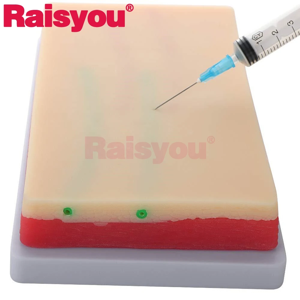 

Nurses learning simulation venipuncture venipuncture training mat silicone human skin suture training mat