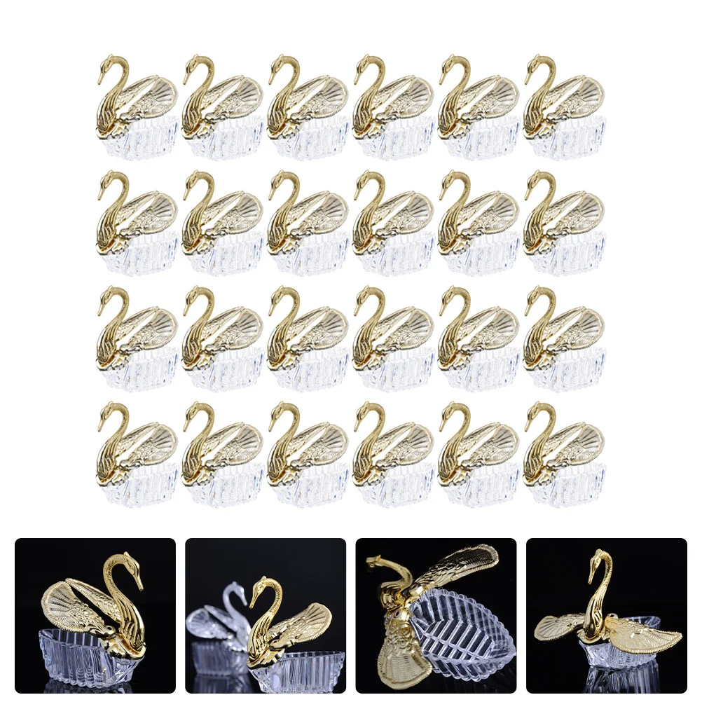 

Candy Box Boxes Wedding Gift Swan Favor Party Chocolate Favors Treat Shower Christmas Holders Storage Cases Presents Containers