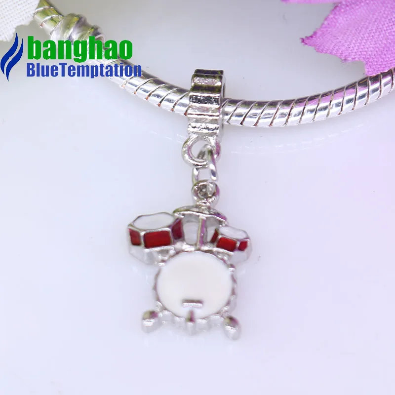 Wholesale DIY Fashion drum  Charm for making accessories for jewelry alloy pendants bracelets beads DGB1187