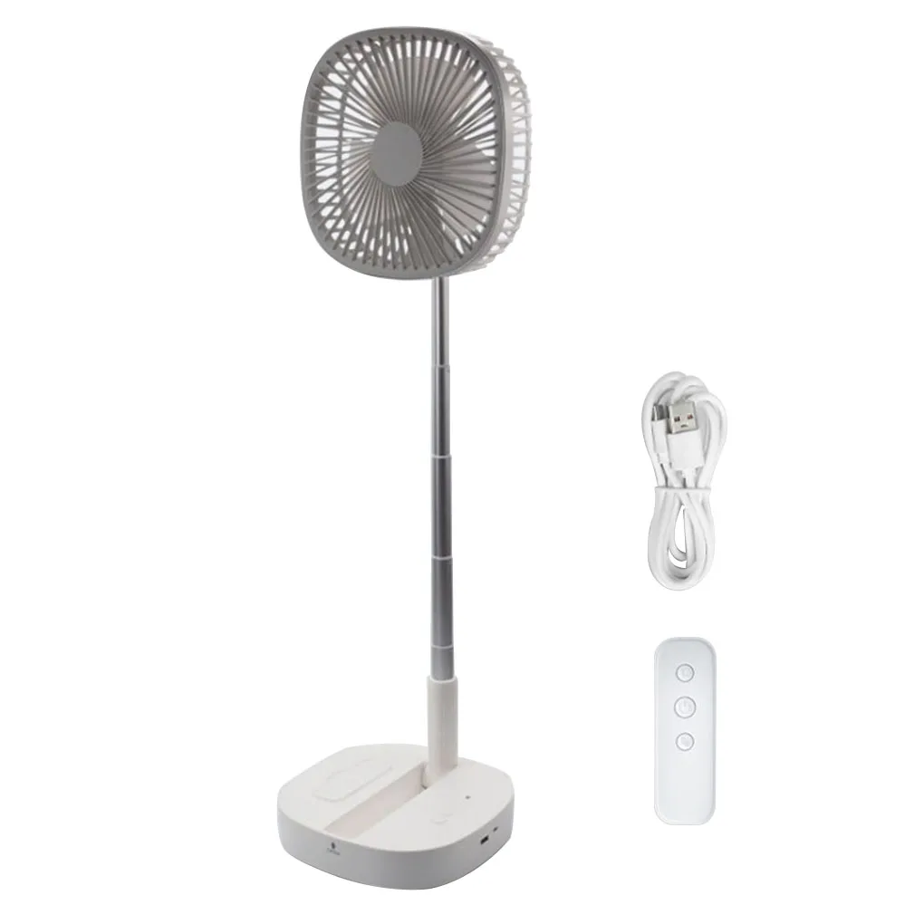 

Foldable Electric Fan Summer Portable Retractable Rechargeable Type-c Cooling Fan with Remote Control, Pink