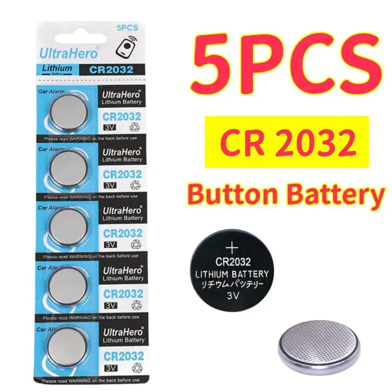 5 шт. 3 В CR2032 AG13 LR44 литиевая кнопочная батарея CR 2032 батарейки типа таблетка для