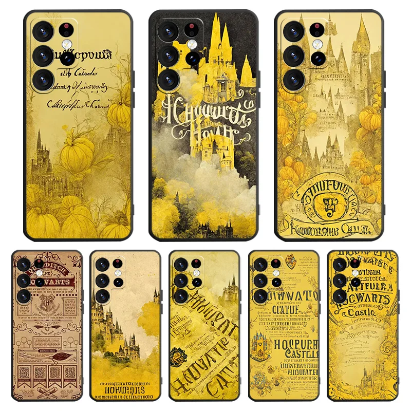 

Art Ring Potters Wand Phone Case For Samsung Galaxy S23 S22 S21 S20 FE Ultra S10e S10 S9 S8 Plus Lite Black Cover