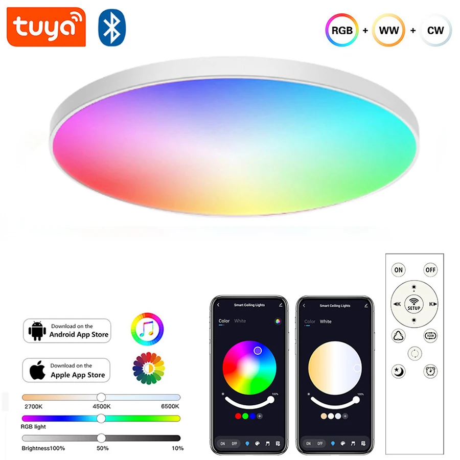 Светодиодный круглый потолочный светильник 85-265 в 20 Вт