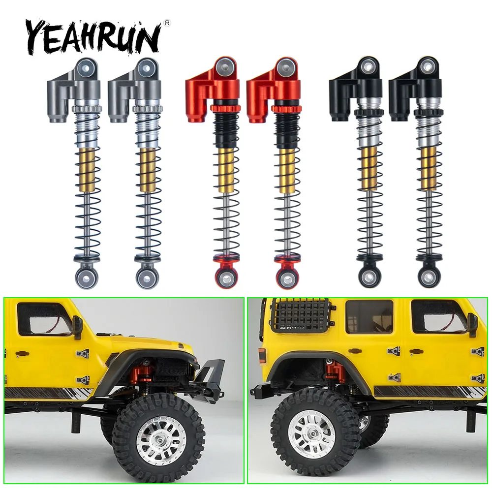 

YEAHRUN 48mm Aluminum Alloy Shock Absorber Damper for Axial SCX24 1/24 RC Crawler Car Truck Universal Upgrade Parts Accessories