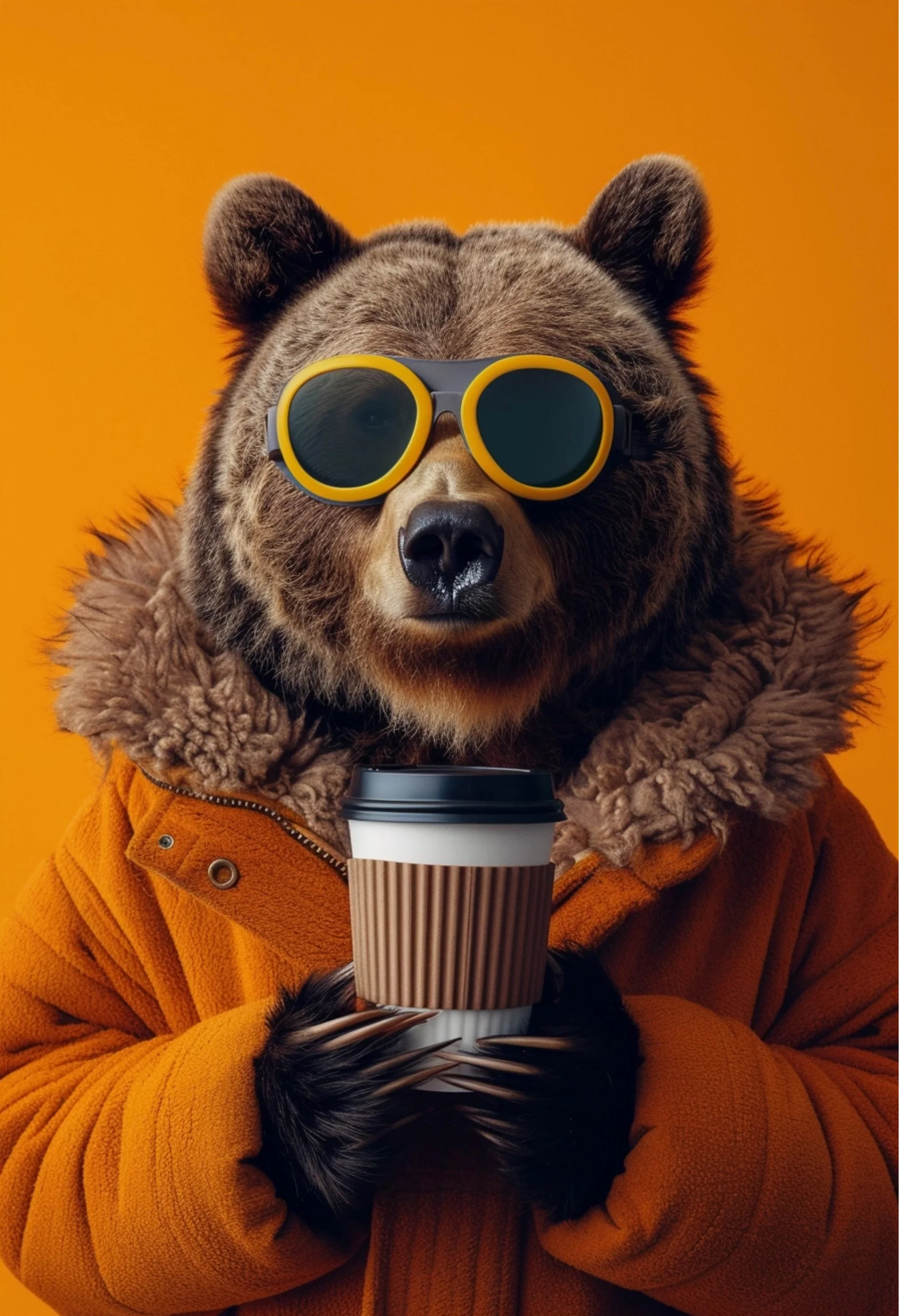 

Художественный постер с изображением животных современный стиль