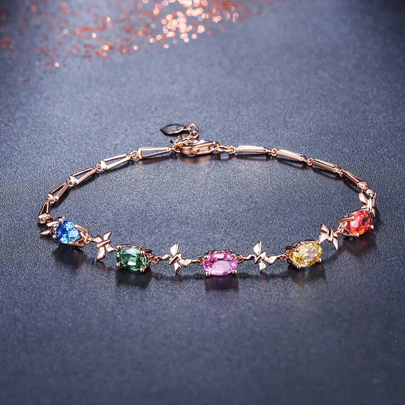 

18K Gold Bracelet For Women Luxury High Quality Crystal Silver Zirconia Crystal Bangles With Designer Charms Wholesale