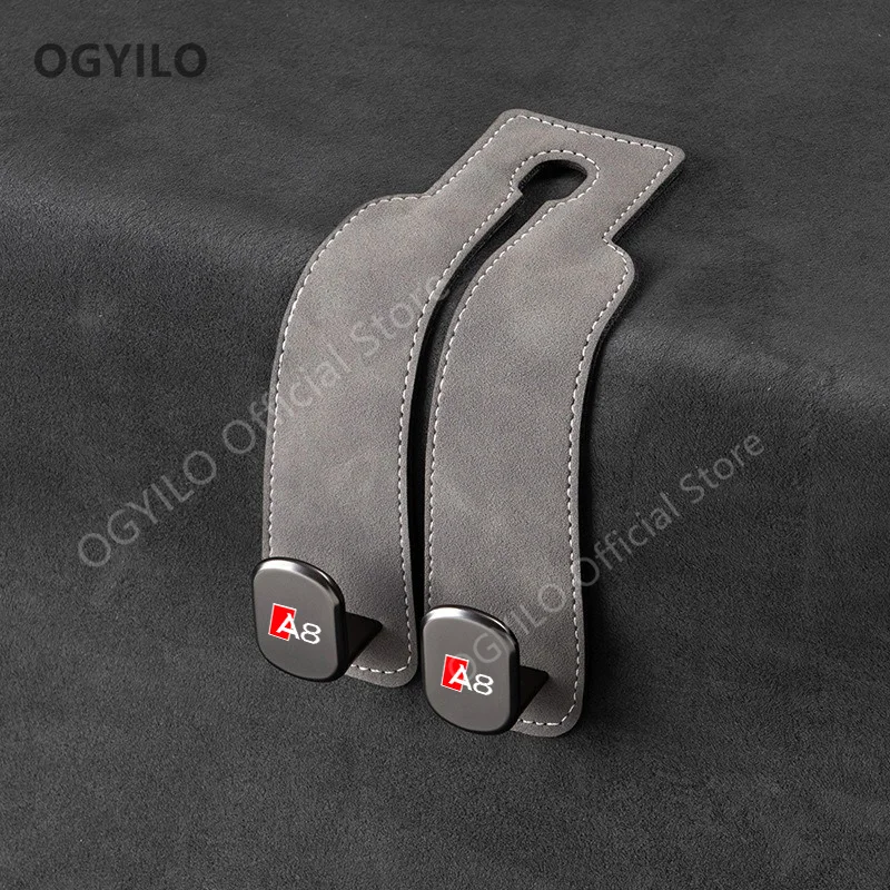 Крючок для подголовника автомобильного сиденья Audi A8 замшевый двойной крючок