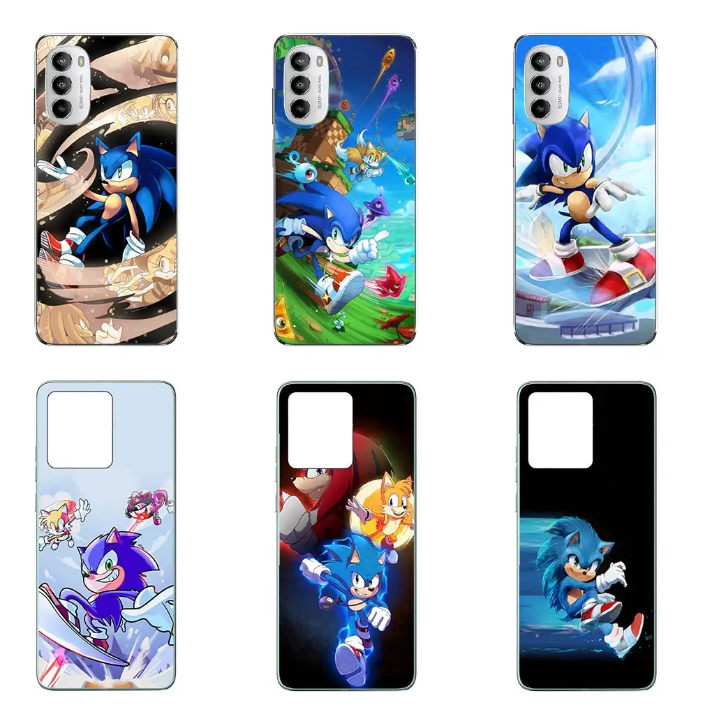 S-Sonics-Poster Hedgehog Phone Cover Casing for Motorola Moto E22 E40 E30 G200 G13 G14 G54 G84 G85 G04 G24 One Fusion Case