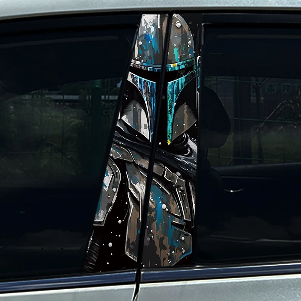 

Граффити аниме Мандалорец Йода автомобиль B столб наклейка водостойкая центральная колонна крышка царапины солнцезащитный крем автомобильные аксессуары