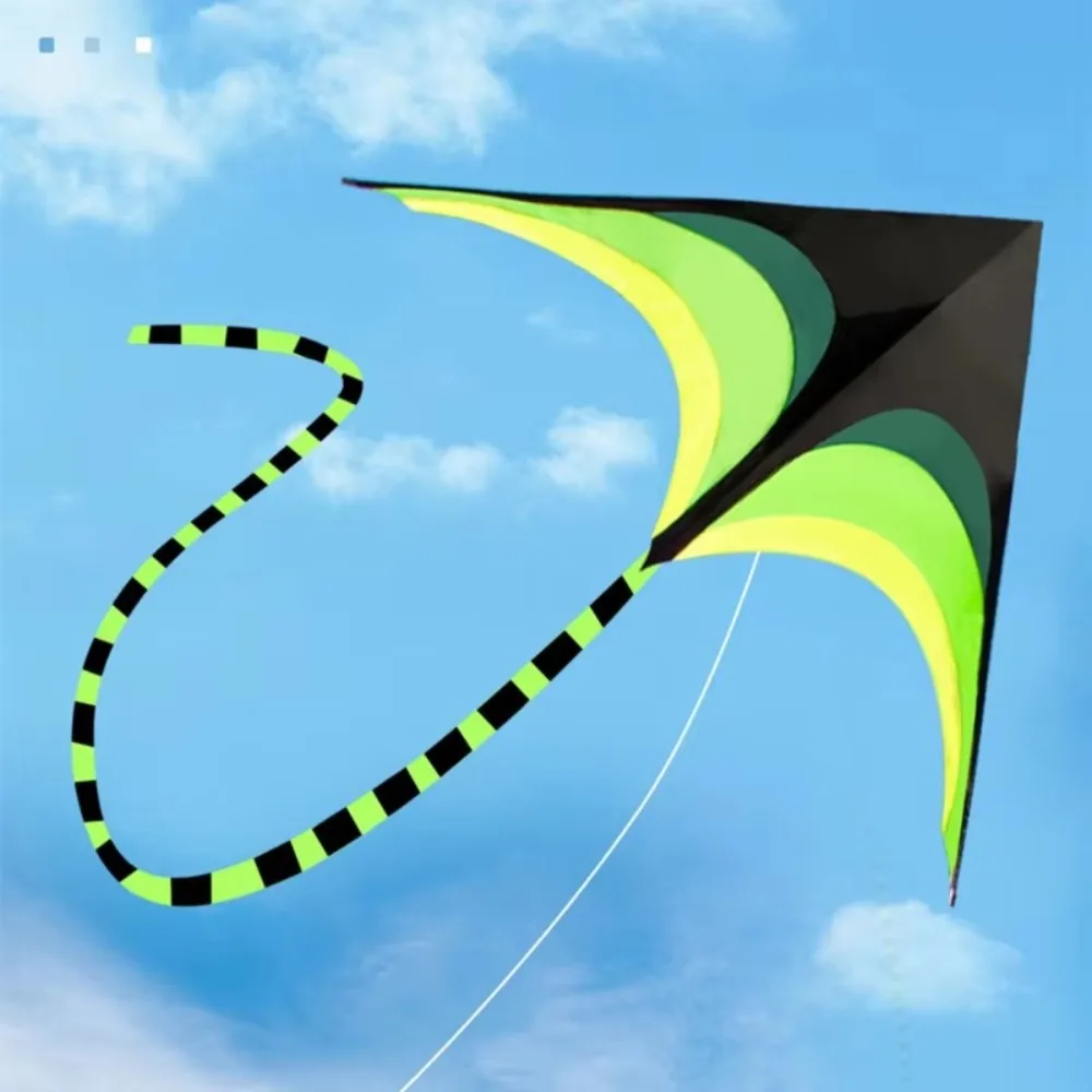 Фото Новый большой дельта-воздушный змей Easy Fly 1.6м с длинным хвостом, из рипстоп-ткани, радужный, с леской 100м, отлично летающий, для семейных прогулок №3