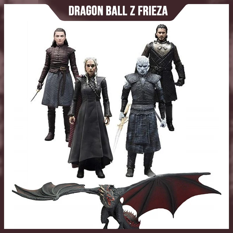 Game Of Thrones Jon Snow Night King Daenerys Targaryen Frost Wyrm Viserion Black  Ice Dragon Rhaegal Model