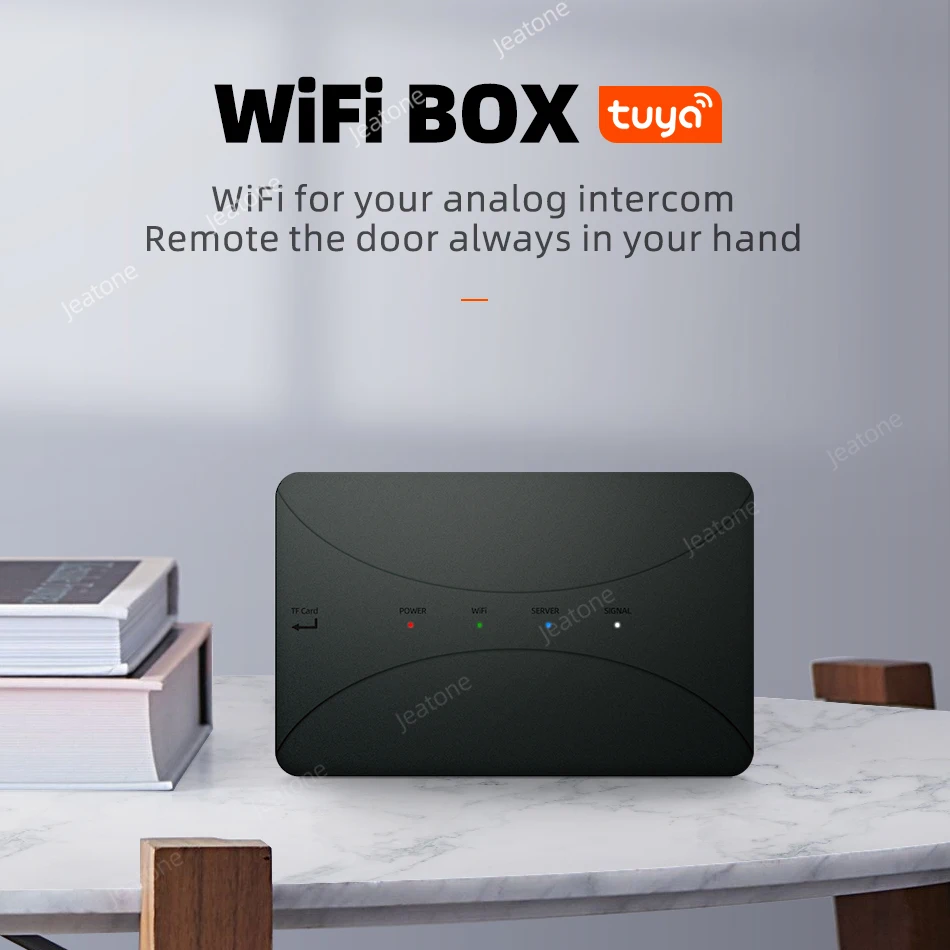 Jeatone WiFi BOX Intelligent Video Intercom System Controls Android/iPhone Tuya Wireless Smartphone Switch IP Box