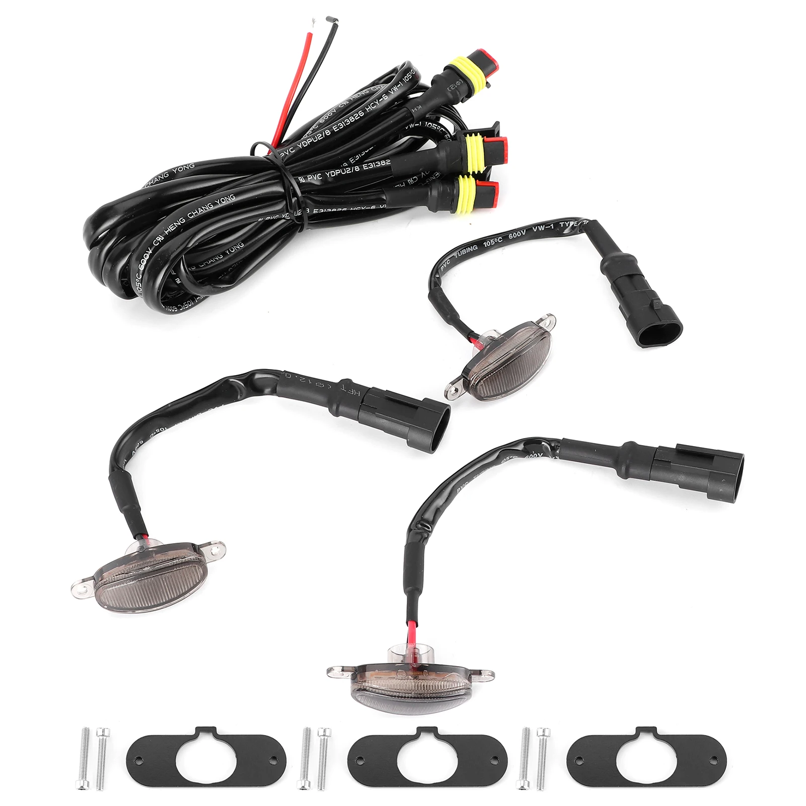 

LED Front Grille Running Light Smog Warning Lamp Fit for Ford F150 SVT RAPTOR 2004‑2019Red Light