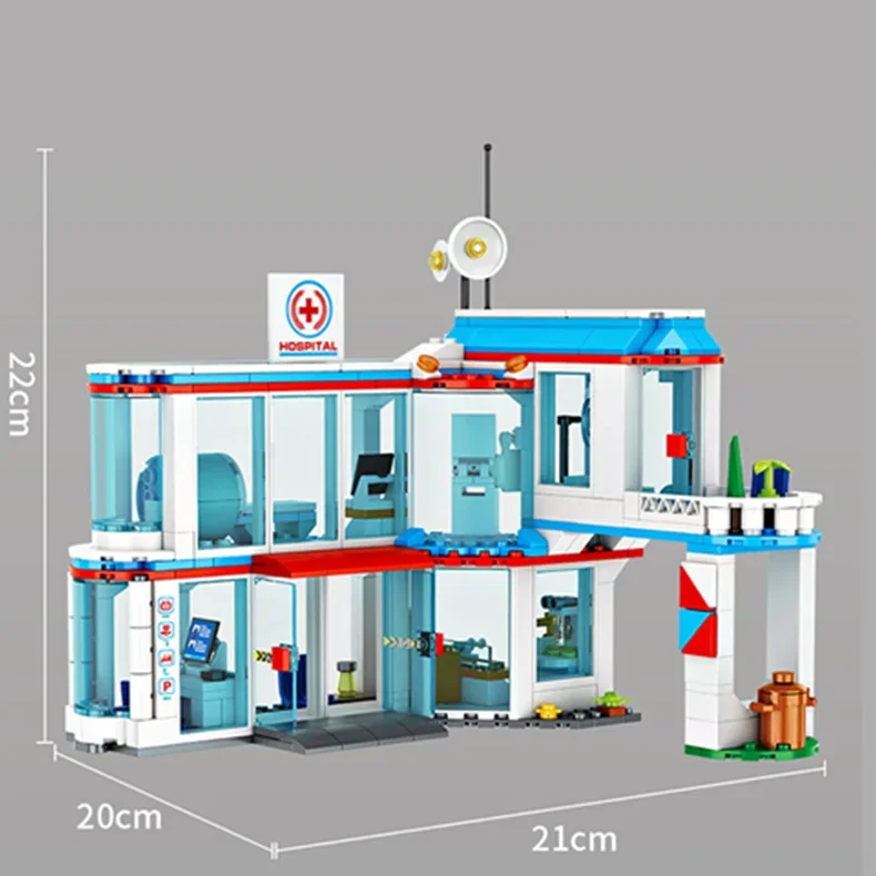 Городской больница доктор спасательная скорая помощь вертолет модель друзей