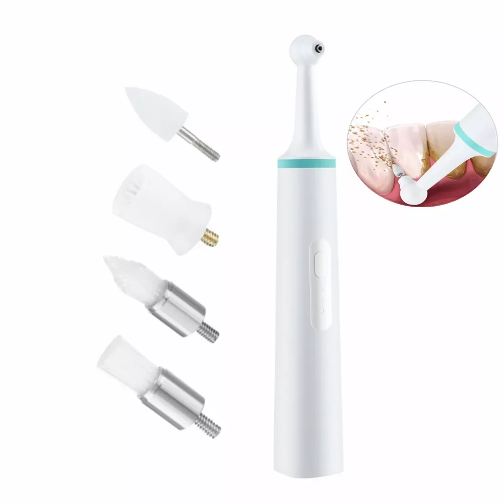 

4 in 1 Dental Teeth Polisher Ultrasonic Teeth Cleaner Oral Irrigator Calculus Stain Plaque Remover Tartar Teeth Whitening Kits