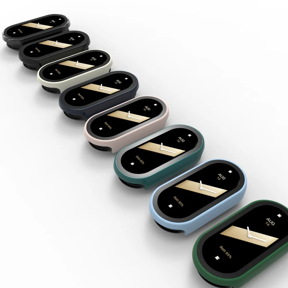 Suitable for Xiaomi bracelet 8 case and Miband7654PC case+tempered glass integrated scratch resistant protective cover