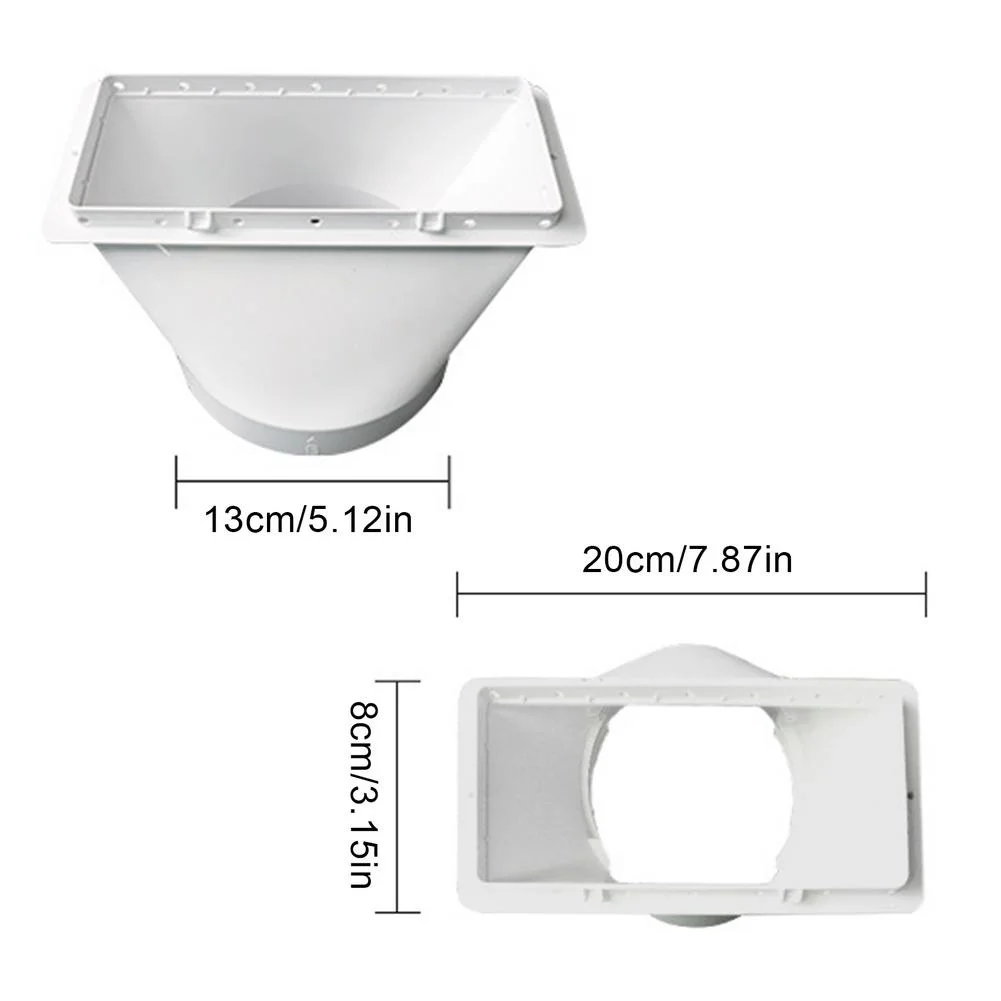 Прямоугольный интерфейс 130 мм Портативный оконный адаптер для кондиционера