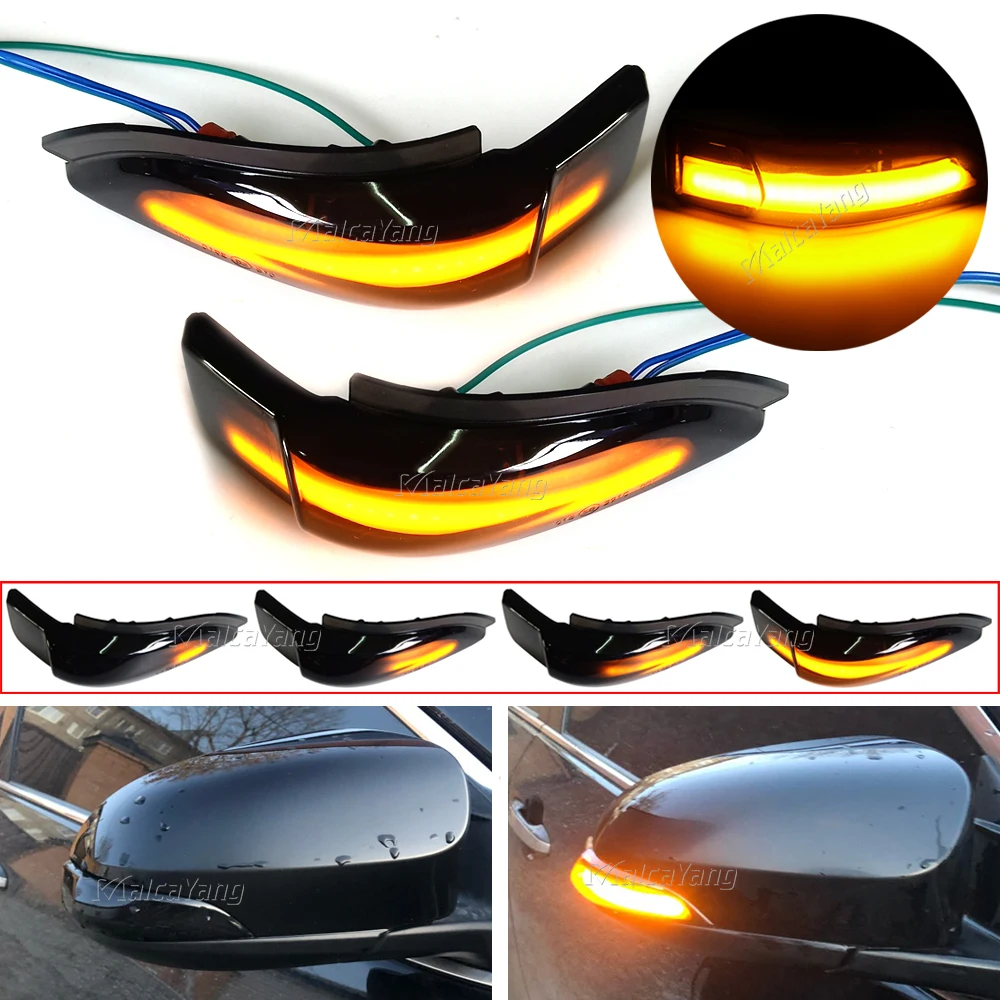 

2x Amber Sequential Blinker Side Mirror Indicator Turn Signal Light Lamp Bulb For Toyota CAMRY COROLLA YARIS VENZA Car Styling